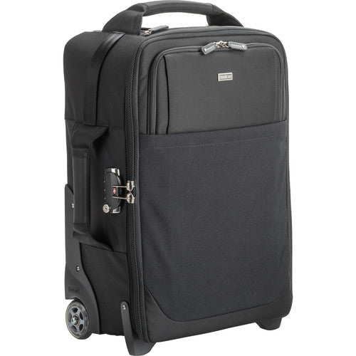 Think Tank Airport Security V3.0 — durable rolling camera bag with reinforced dividers, TSA-approved locks, and dedicated compartments for up to a 17” laptop and tablet
