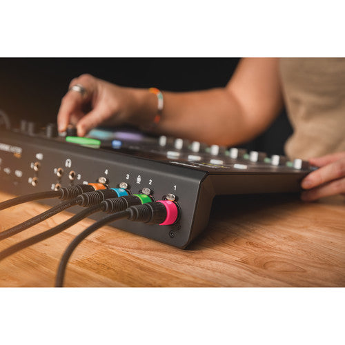 RODE XLR-ID Coloured Identification Rings — set of 8 coloured XLR cable markers for easy channel identification.