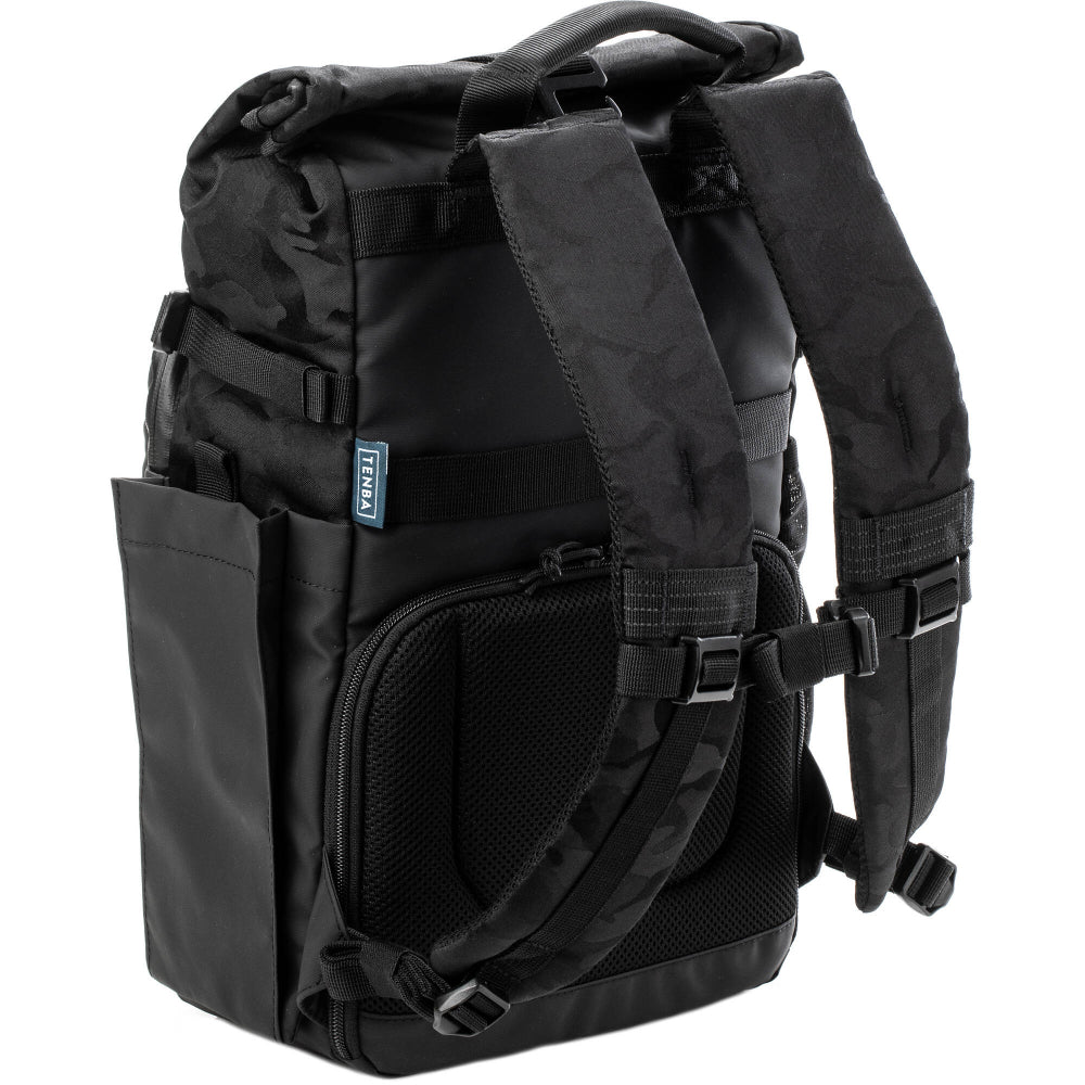 The Backpack combines vintage style with modern functionality, it offers secure camera storage, a rolltop design, and space for up to 4 lenses.