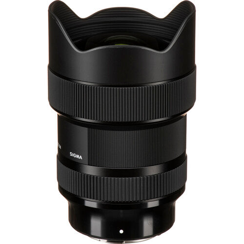 Sigma 14-24mm f/2.8 DG DN Art ultra-wide-angle zoom lens for full-frame mirrorless cameras with 18 optical elements including FLD and SLD elements, advanced coatings to reduce flare and ghosting, dust and splash-proof design, and an 11-blade rounded diaphragm for smooth bokeh.