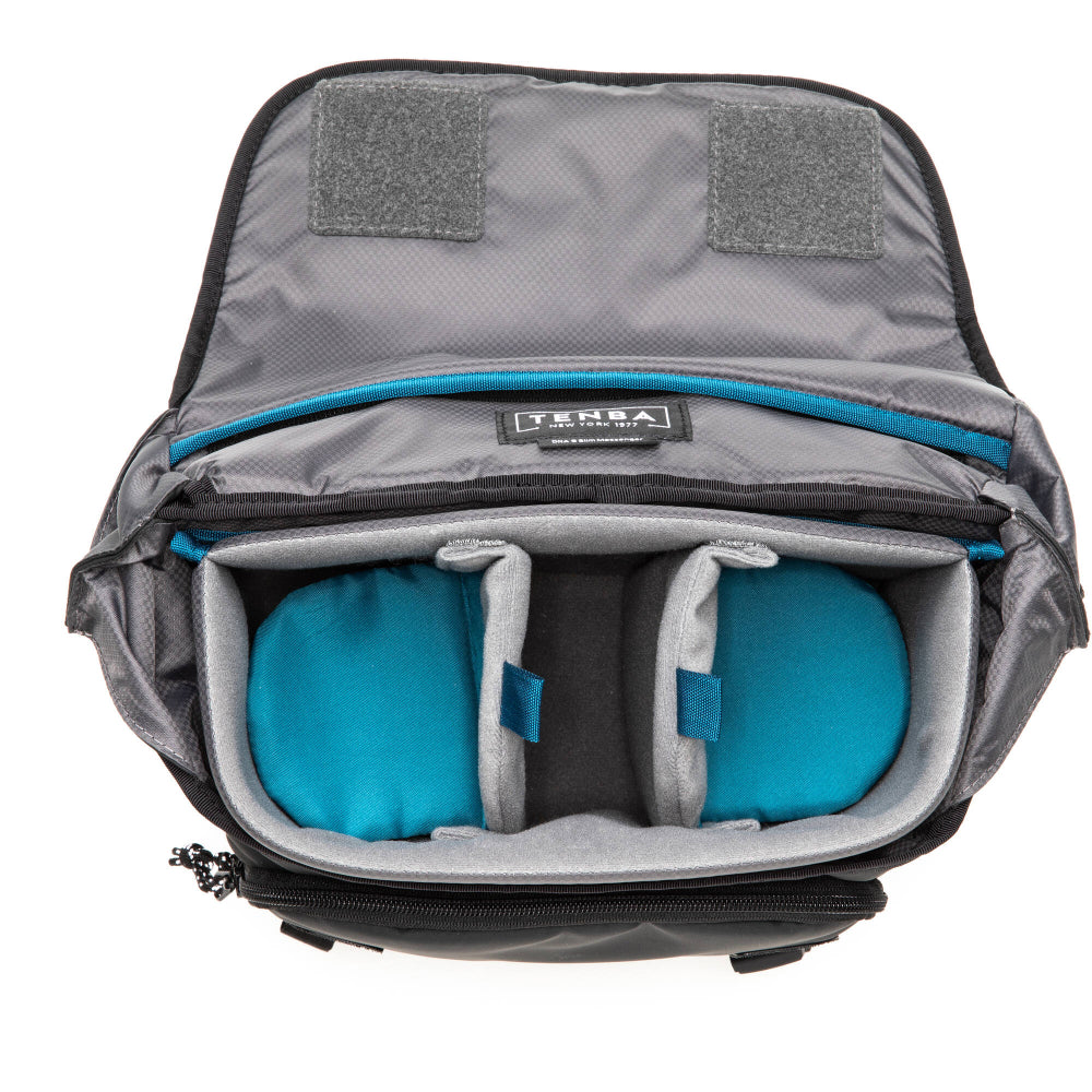 The Tenba DNA 9 Slim Messenger Bag combines style and functionality, it offers discreet, versatile storage for photographers and adventurers.