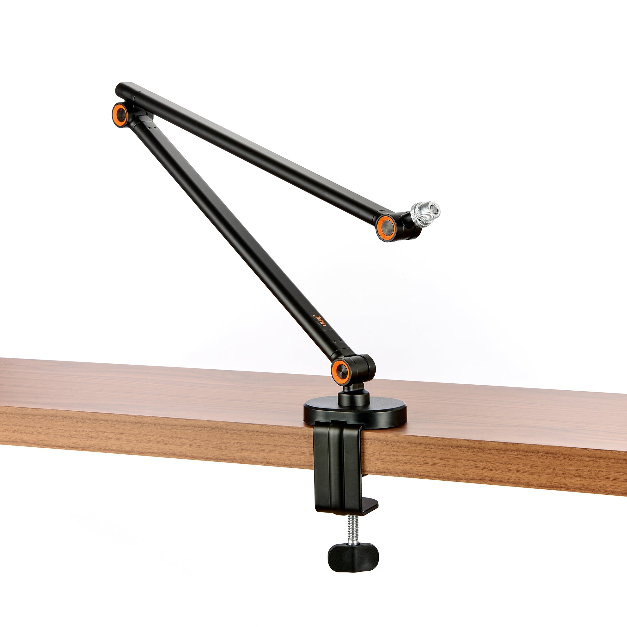 The John Microphone Arm offers compact versatility, 360Ëš rotation, and sturdy support for microphones up to 1 kg, perfect for content creators.