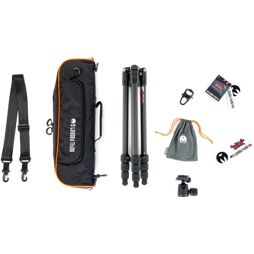 3 Legged Thing Punks Billy 2.0 Tripod with AirHed Neo 2.0 in matte black for versatile, stable photography and videography.