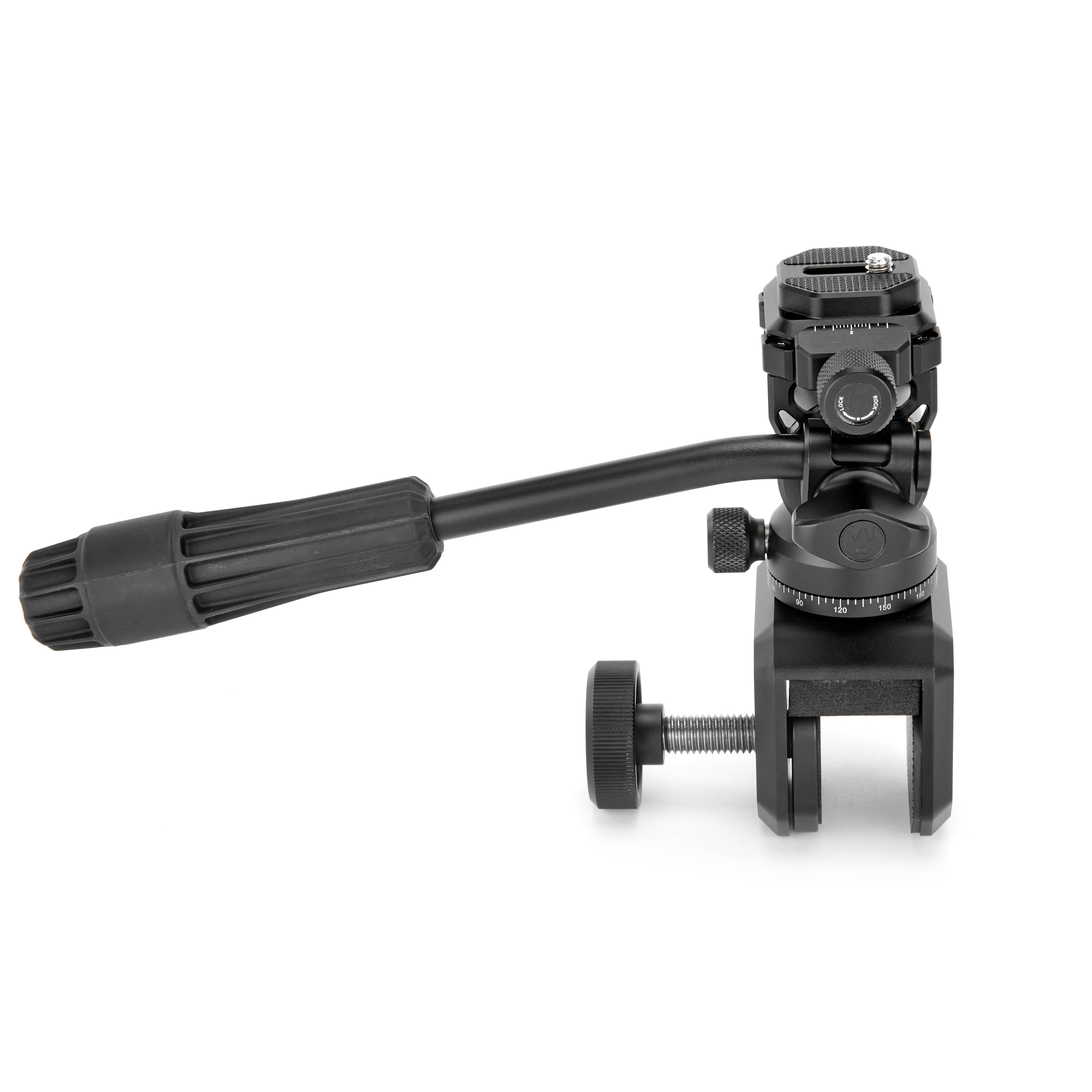3LT Window Mount Clamp with AirHed Trinity for stable 360Ëš camera panning.