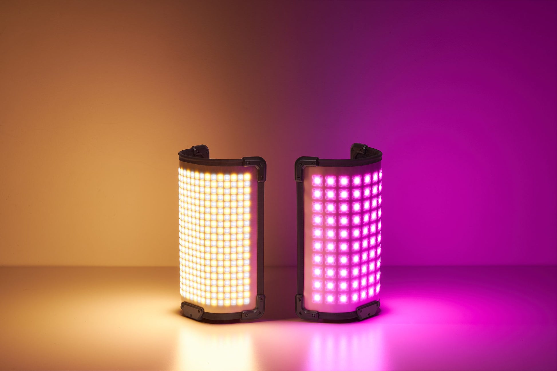 Godox FH50R RGB LED flexible light panel, 31.7x31.1x3.4 cm, color temp 2500-10000K with full RGB control, CRI/TLCI 96, 14 built-in light effects, wireless Bluetooth and 2.4G control, lightweight and bendable, includes adapter holder and carry bag