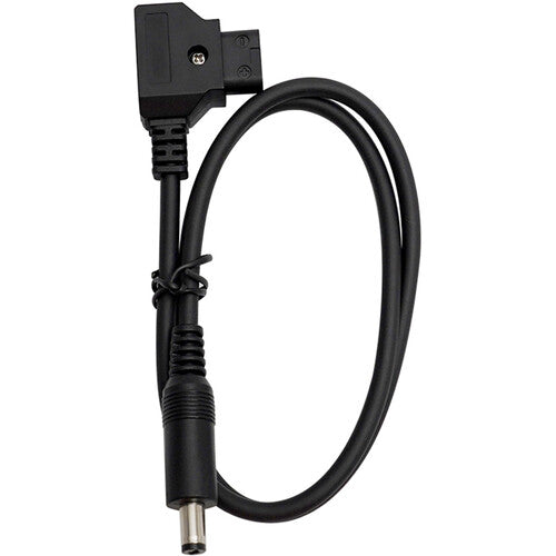 Black cable with connectors on a white background