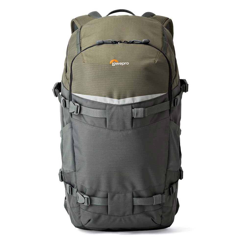 Lowepro Flipside Trek BP 450 AW dark green camera backpack for DSLR and tablet