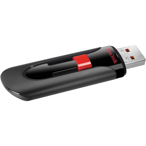 SanDisk USB flash drive on a white background