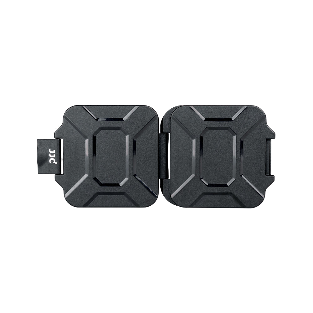 Compact and slim memory card case with great shock absorption.