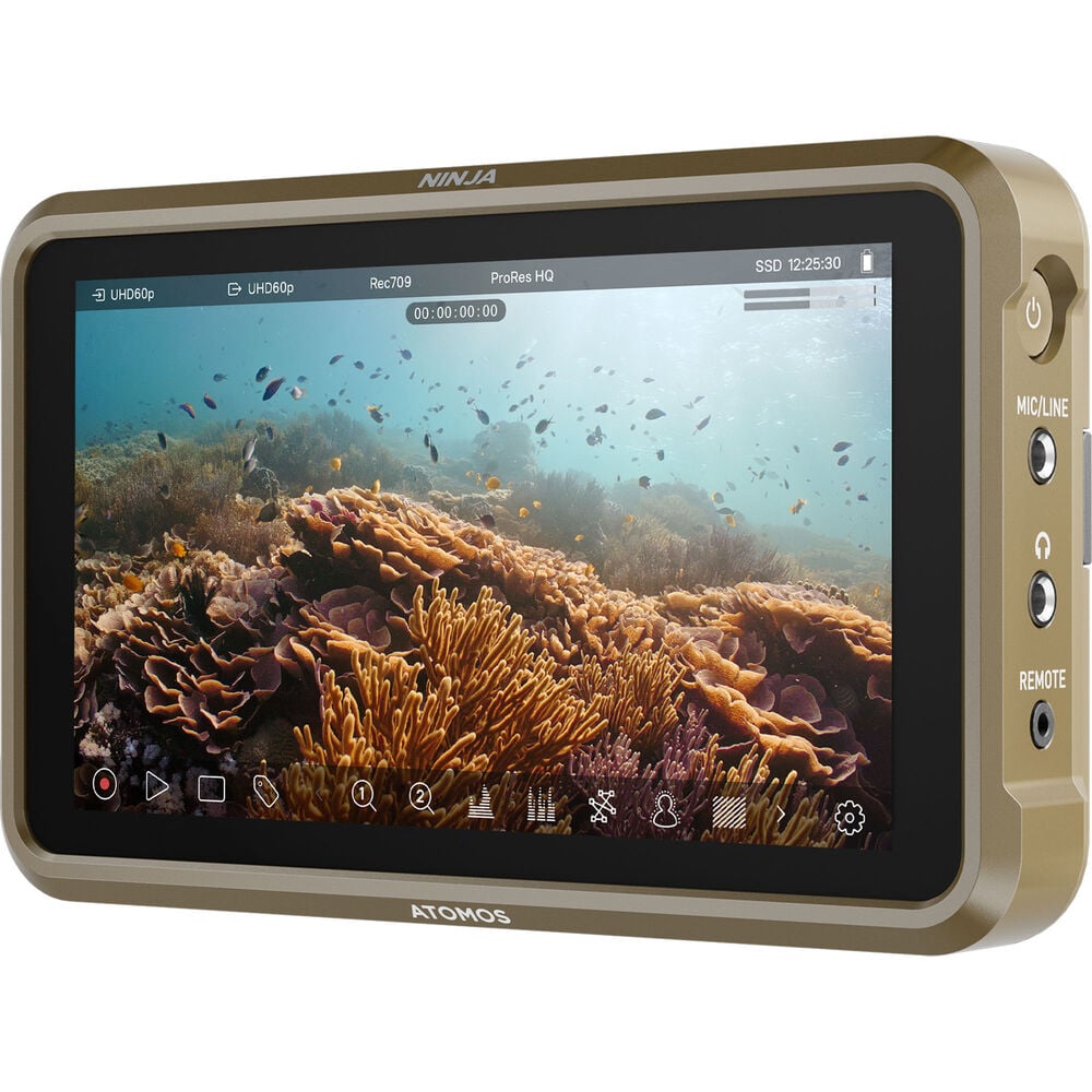 A recording monitor to benefit videographers. It features an updated operating system; with HDR monitoring, 4K video preview and RAW recording capabilities.