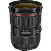 Professional L-series Canon 24-70mm f2.8L USM II DSLR lens isolated