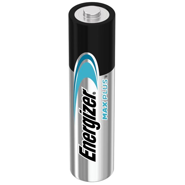 Energizer MAX PLUS AAA high-performance alkaline batteries for high-tech devices.