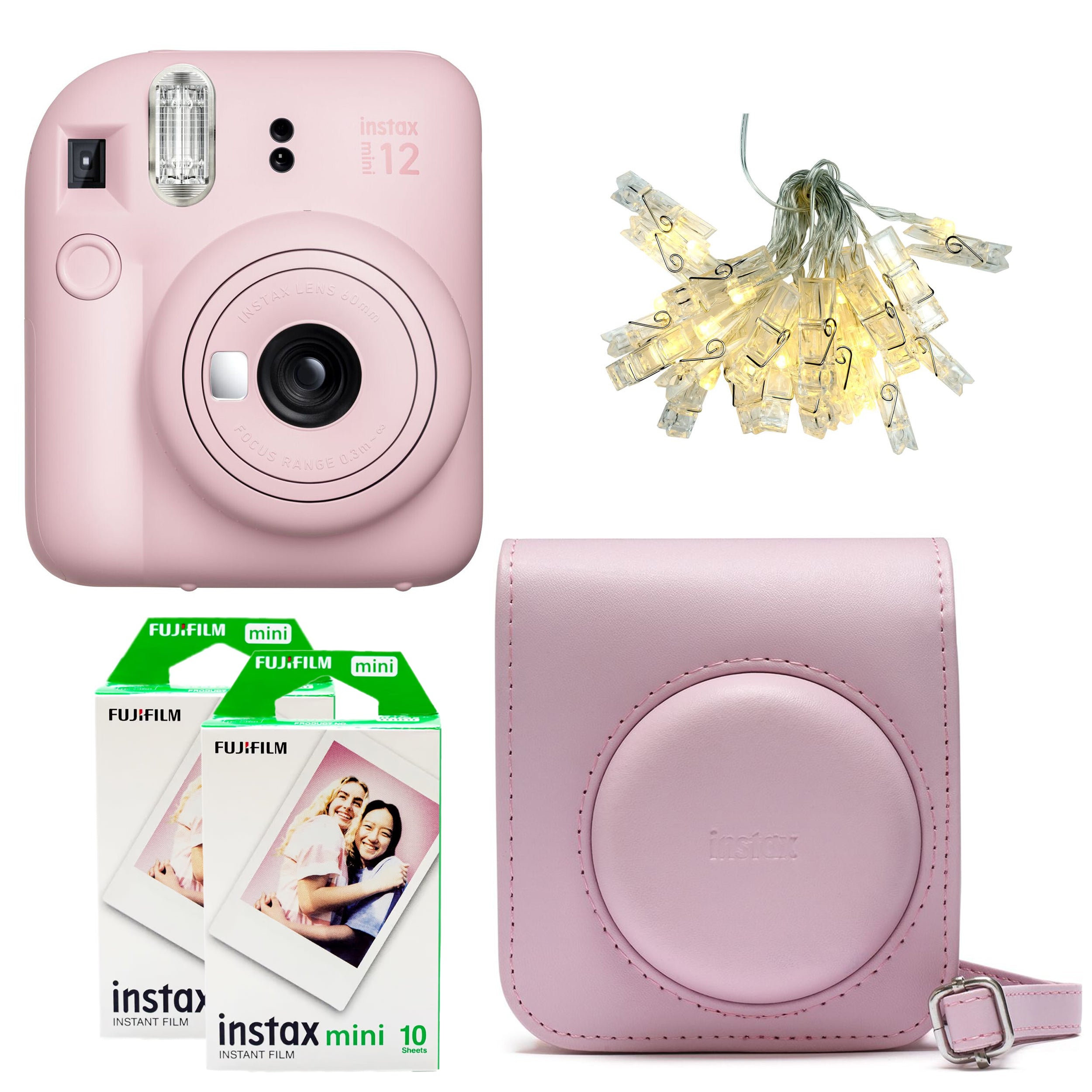 Fujifilm Instax Mini 12 Instant Film String Light Kit (Blossom