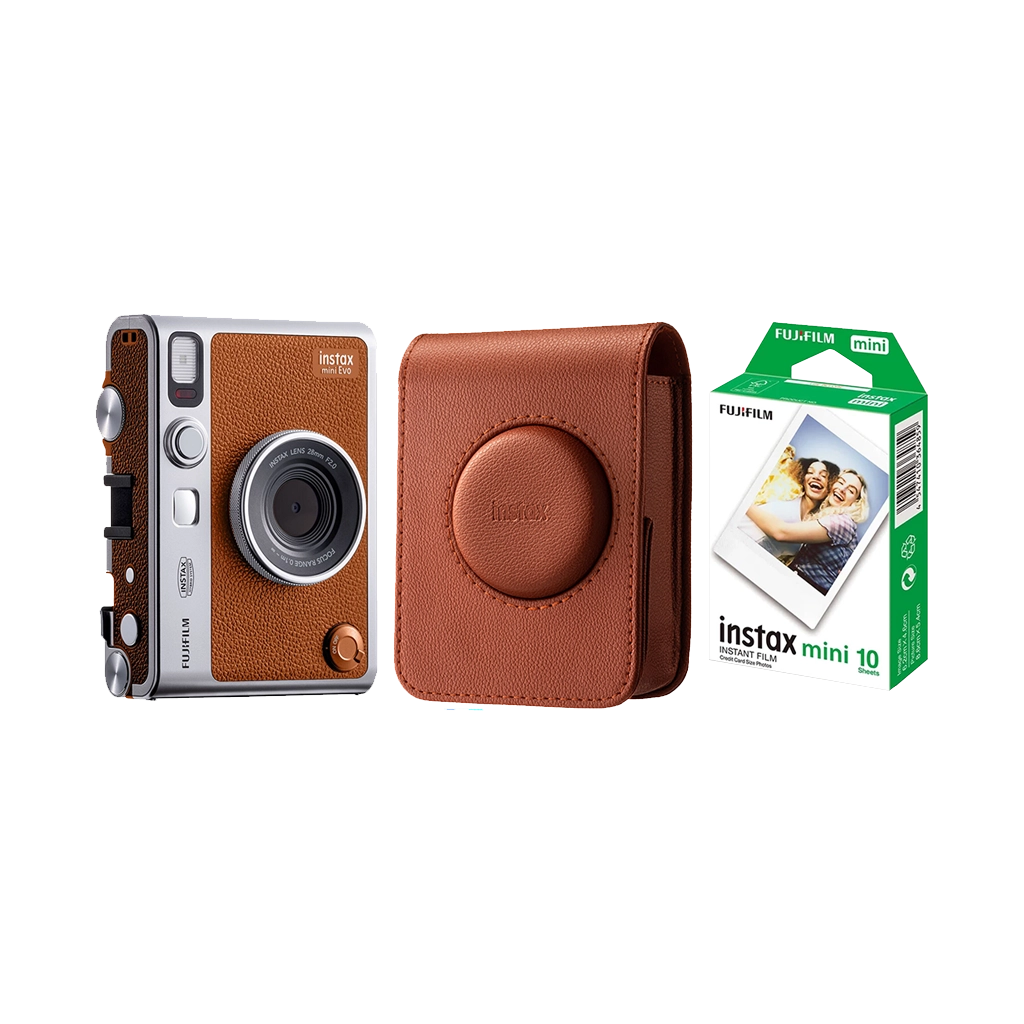 Fujifilm Instax Mini Evo Camera Brown Kit – Outdoorphoto