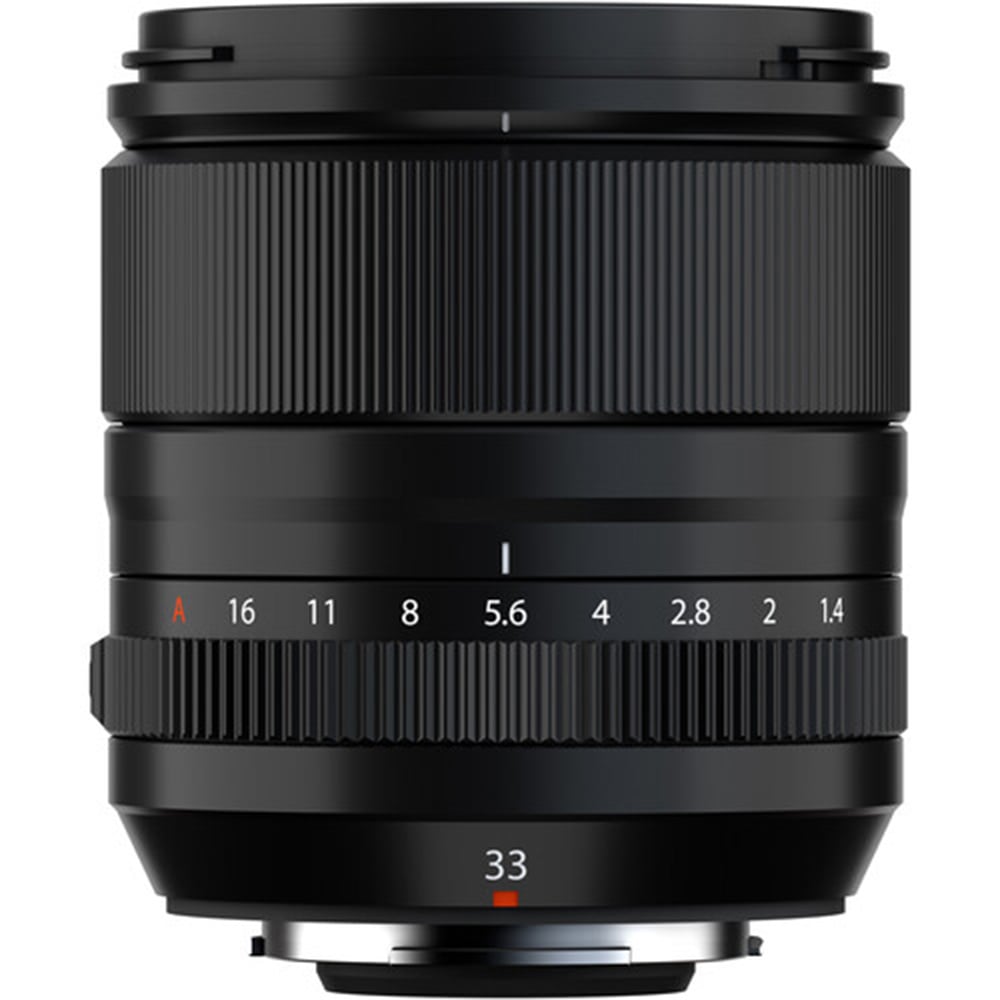Fujifilm XF 33mm f/1.4 – fast prime lens with linear motor autofocus, weather resistance, and superb edge-to-edge sharpness.