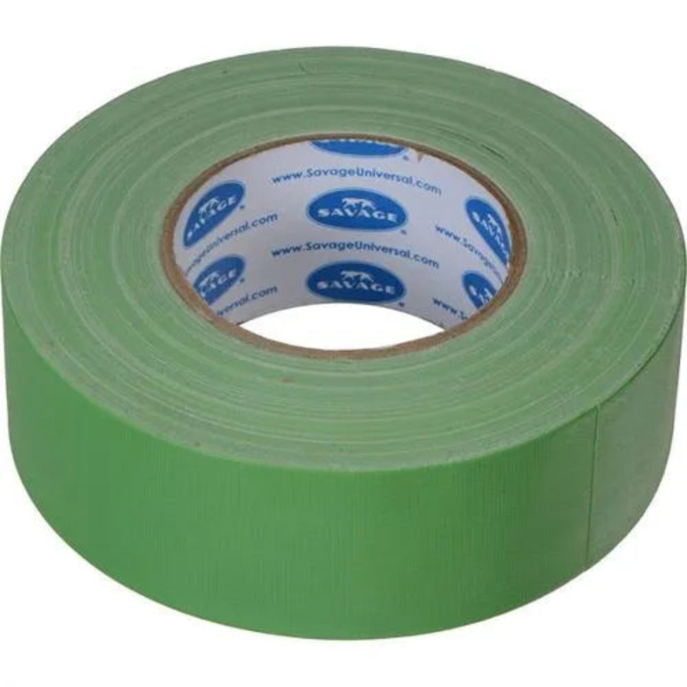 Chroma Green Gaffer Tape is perfect for green screen environments and can be used for mounting objects, repairs or to tape over and hide elements.