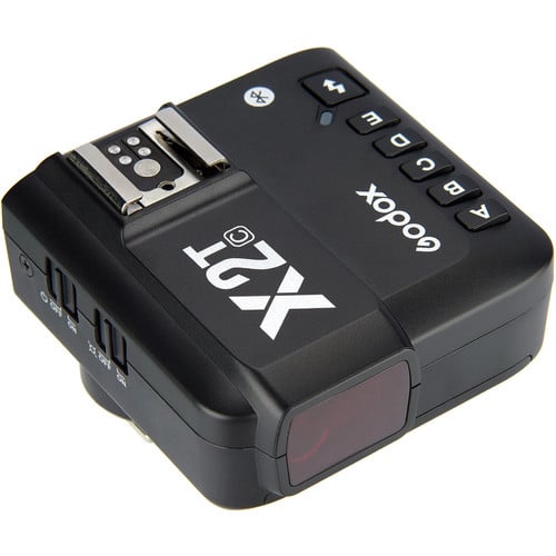 Godox X2T-C TTL Wireless Flash Trigger Transmitter for Canon – 2.4GHz wireless system with 100m range, high-speed sync up to 1/8000s, Bluetooth control via GodoxPhoto app, 5 groups, 32 channels, backlit LCD, quick-lock hot shoe.