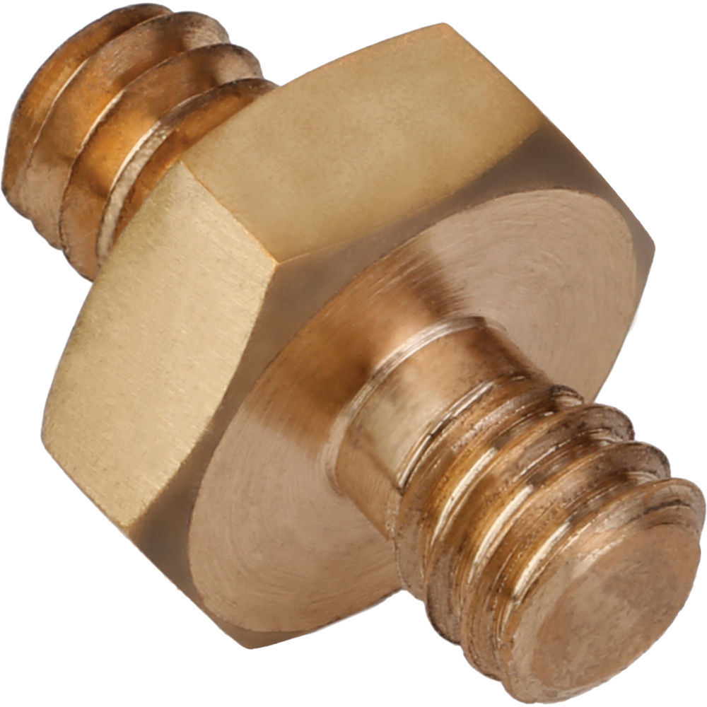 Impact 1/4" to 1/4" Adaptor Spigot for connecting cameras, lights, microphones, and accessories to tripods, clamps, or custom rigs