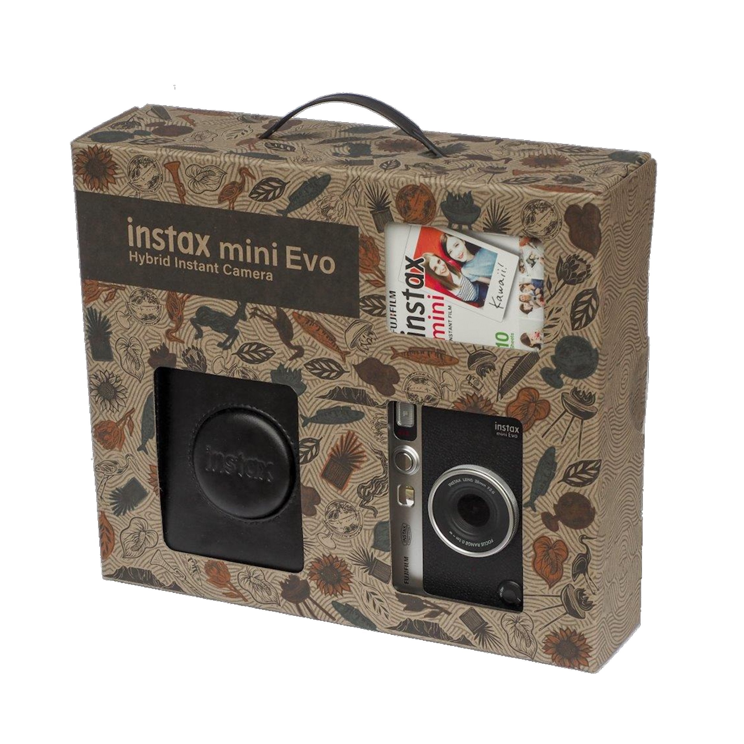 FujiFilm Instax Cam Mini Evo Camera Kit (Black) – Outdoorphoto