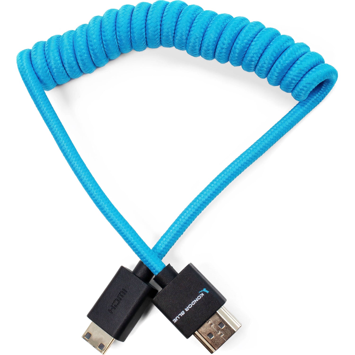 Streamline your content setup with the coiled mini-HDMI to HDMI cable. It is nylon braided for durability, tangle-free and extends up to 61cm.