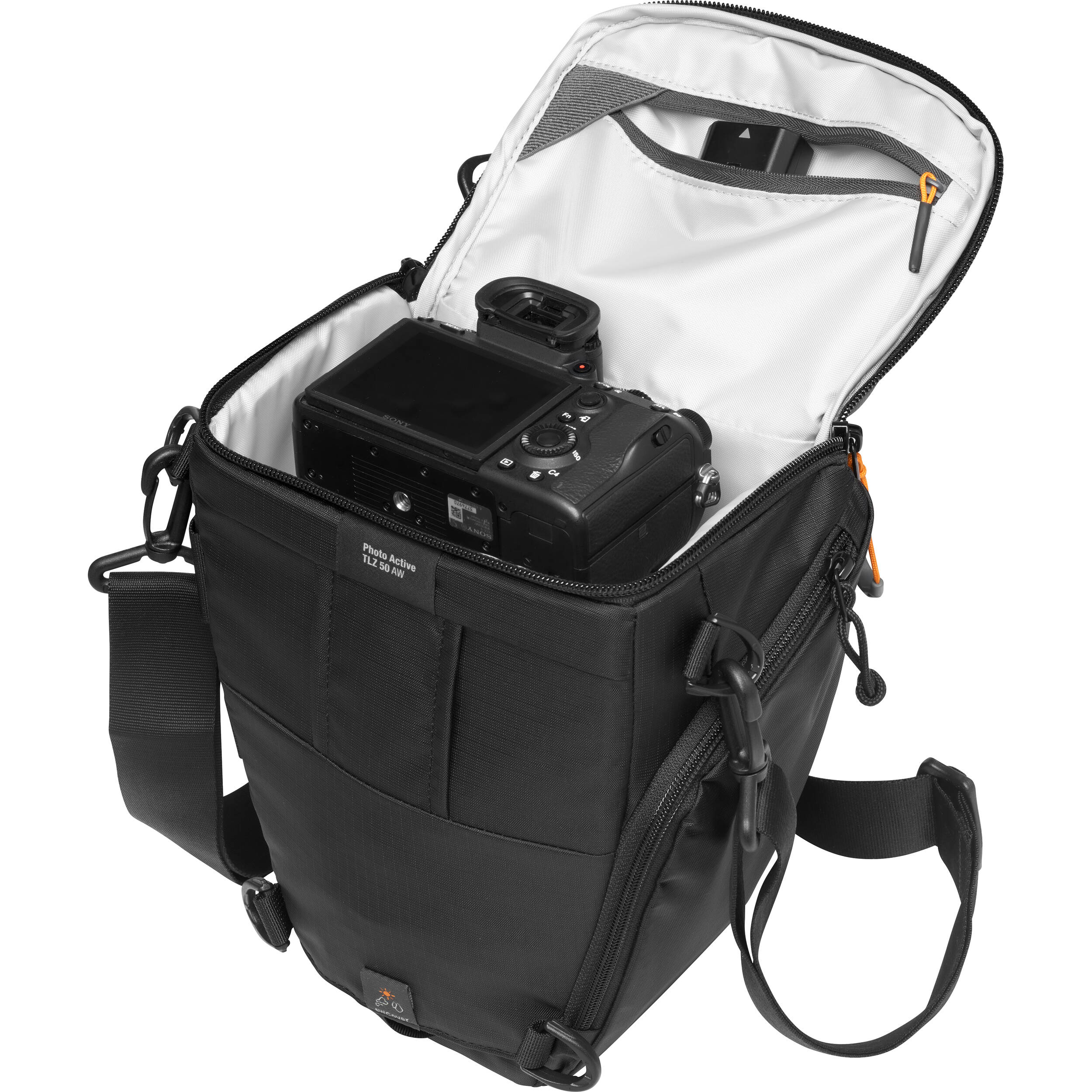 Think Tank Photo Active TLZ 50 AW top-loading camera bag with All Weather AW Cover
