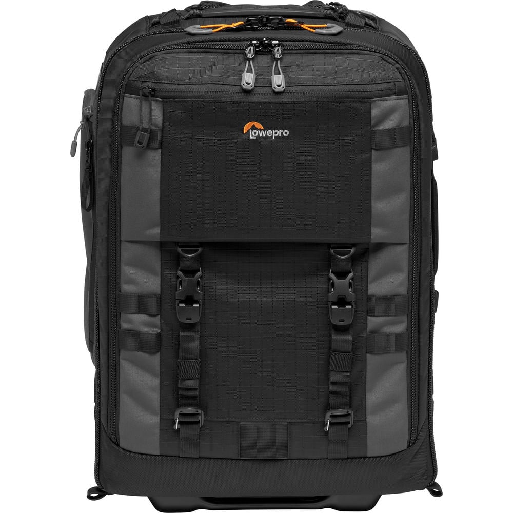 Lowepro Pro Trekker RLX 450 AW II backpack roller is a rugged carry on camera bag with wheels.