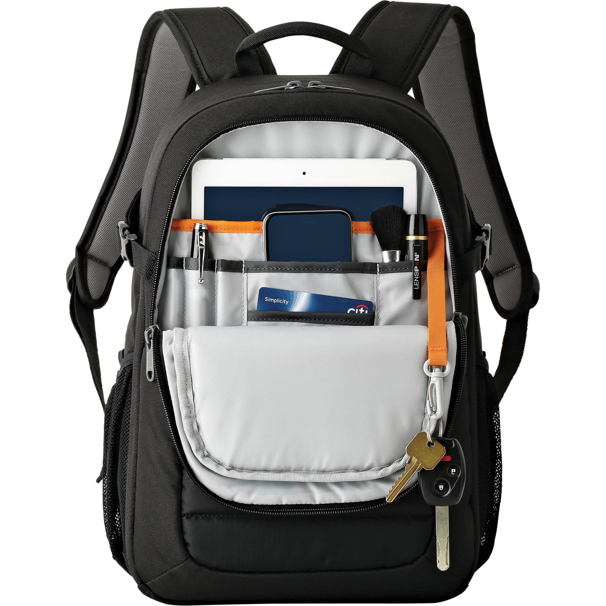 Lowepro Tahoe Backpack with padded adjustable interior and UltraFlex panel for cameras and personal gear