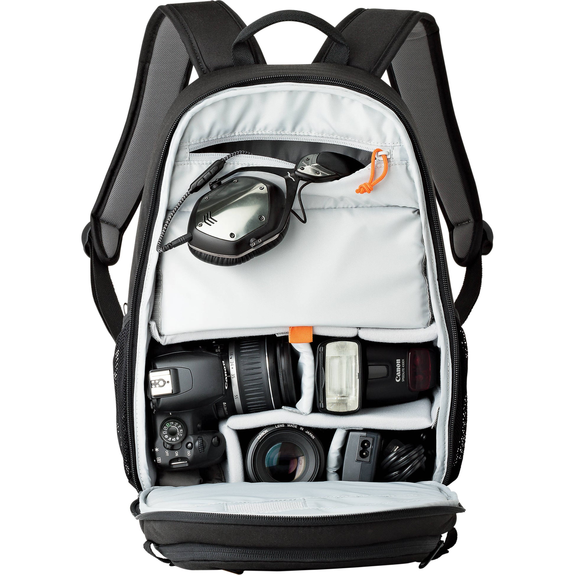 Lowepro Tahoe Backpack with padded adjustable interior and UltraFlex panel for cameras and personal gear