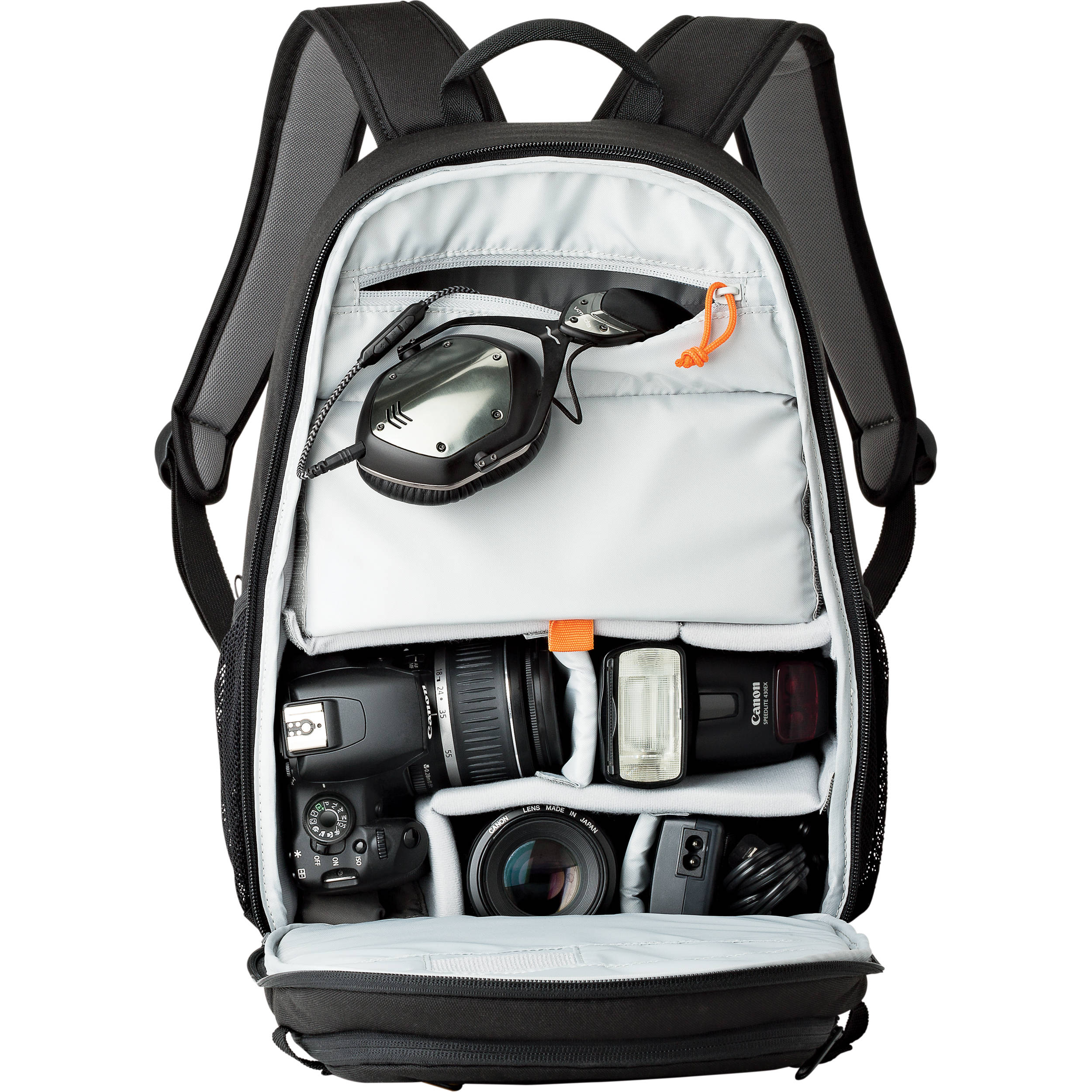 Lowepro Tahoe Backpack with padded adjustable interior and UltraFlex panel for cameras and personal gear