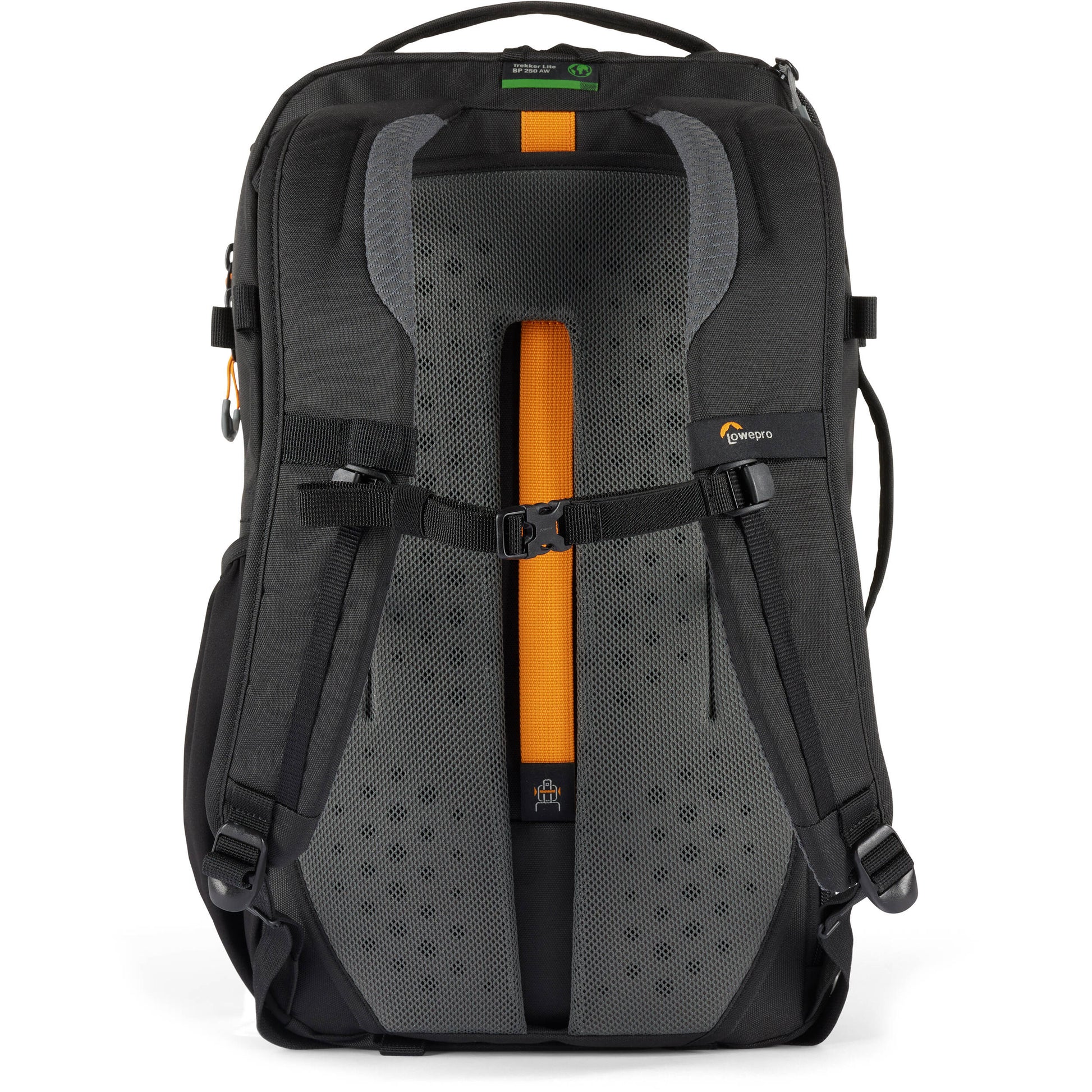 Lowepro Trekker Lite BP 250 AW Backpack in black with removable GearUp camera insert, All-Weather Cover, and eco-friendly design