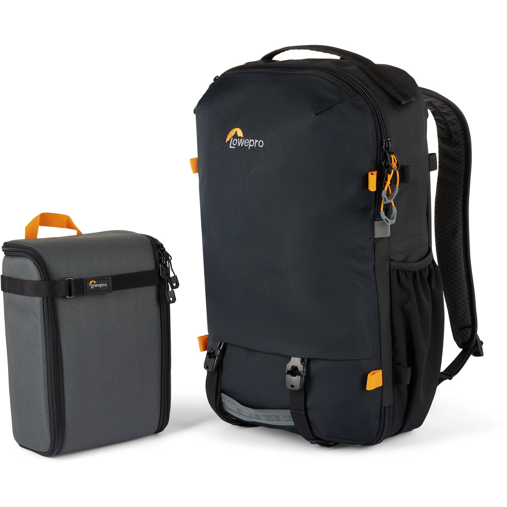 Lowepro Trekker Lite BP 250 AW Backpack in black with removable GearUp camera insert, All-Weather Cover, and eco-friendly design