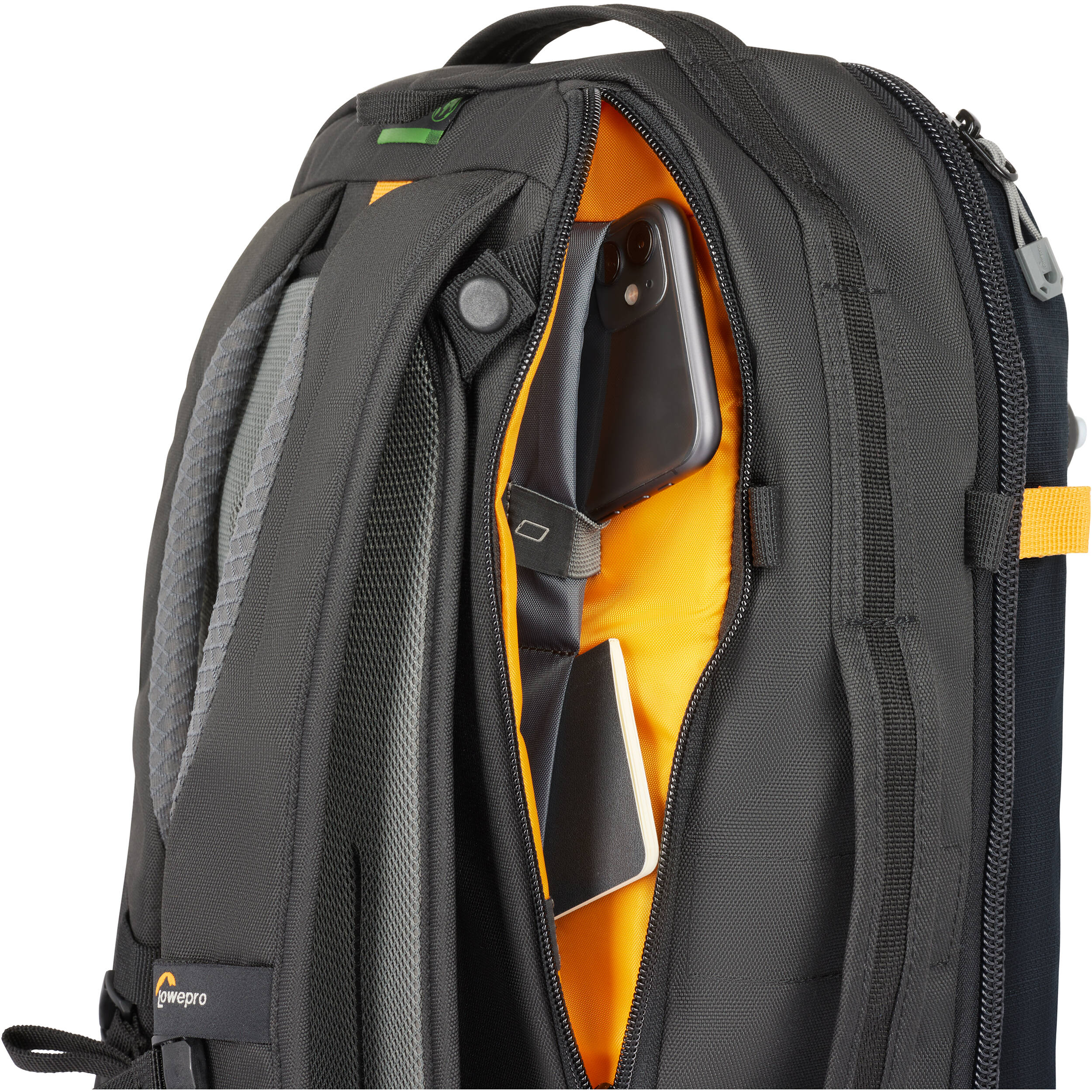 Lowepro Trekker Lite BP 250 AW Backpack in black with removable GearUp camera insert, All-Weather Cover, and eco-friendly design