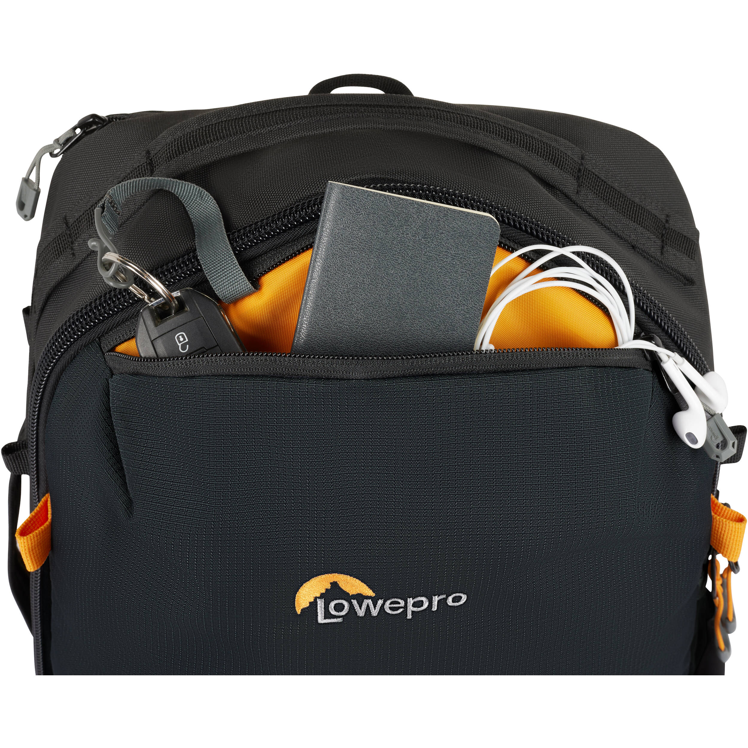 Lowepro Trekker Lite BP 250 AW Backpack in black with removable GearUp camera insert, All-Weather Cover, and eco-friendly design