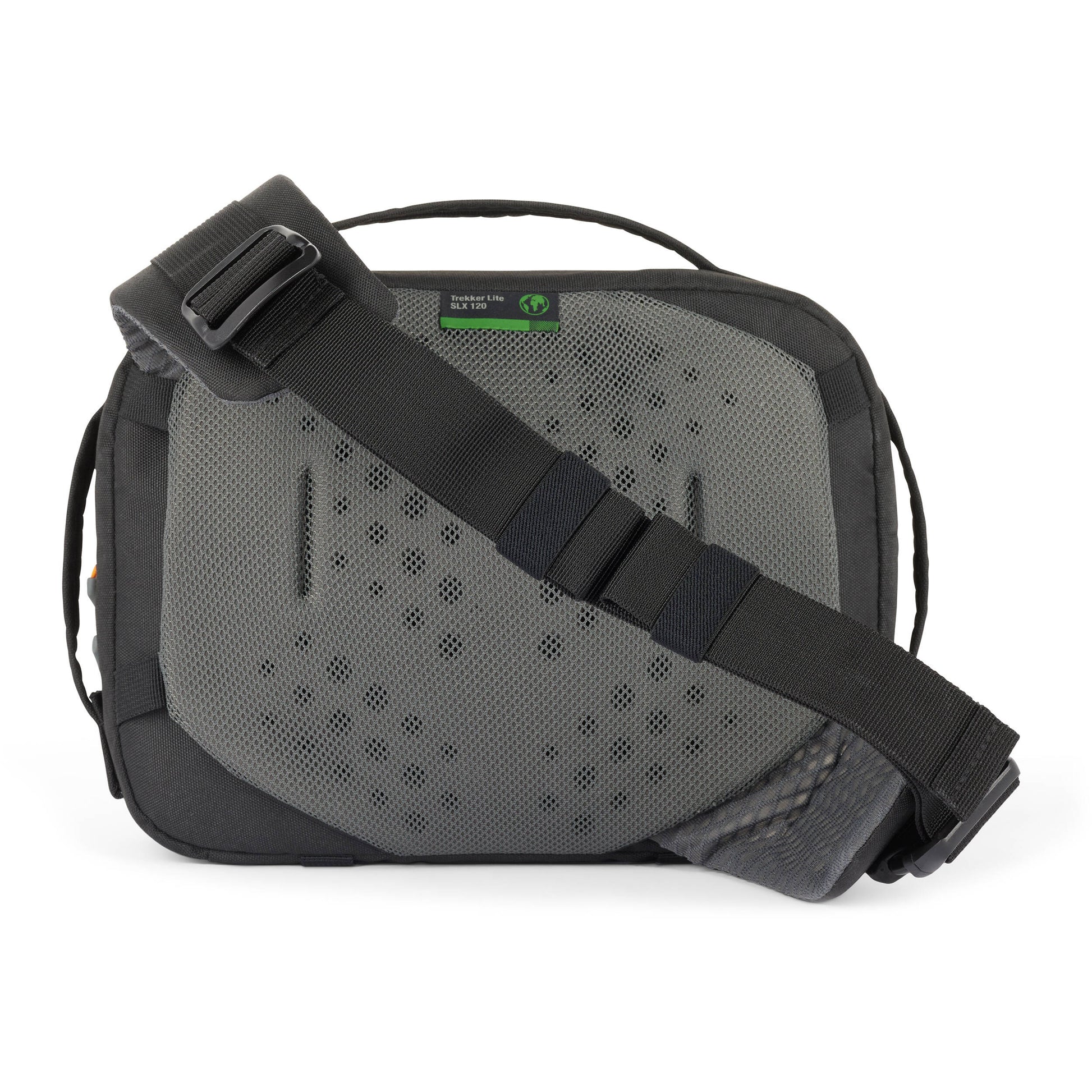 Eco-friendly Lowepro Trekker Lite SLX 120 camera bag with padded compartments and accessories