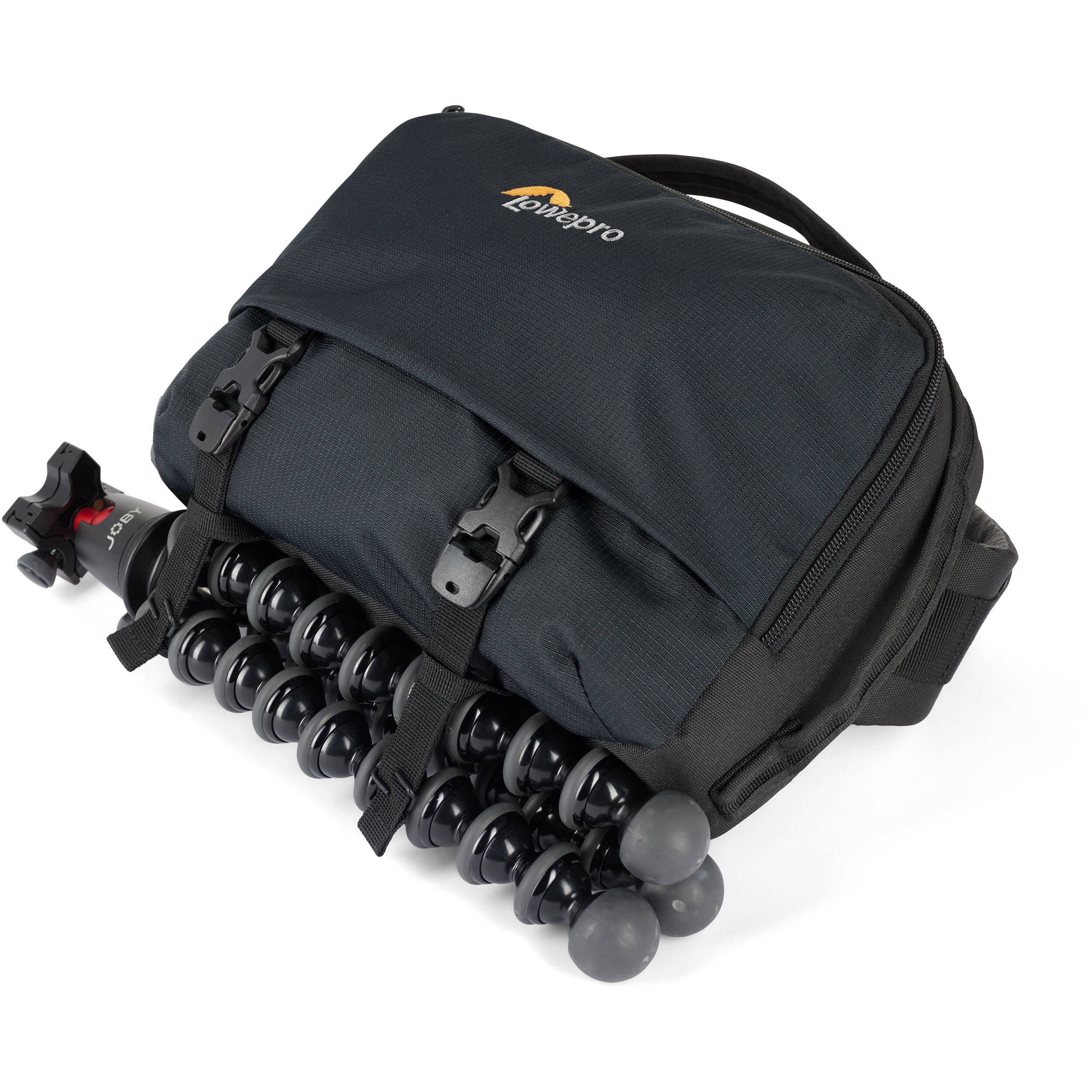 Eco-friendly Lowepro Trekker Lite SLX 120 camera bag with padded compartments and accessories