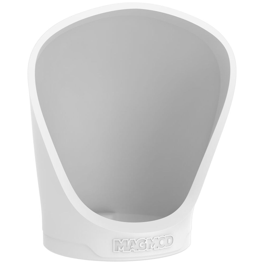 MagMod MagBounce 2 magnetic bounce flash diffuser in white silicone for softer light.