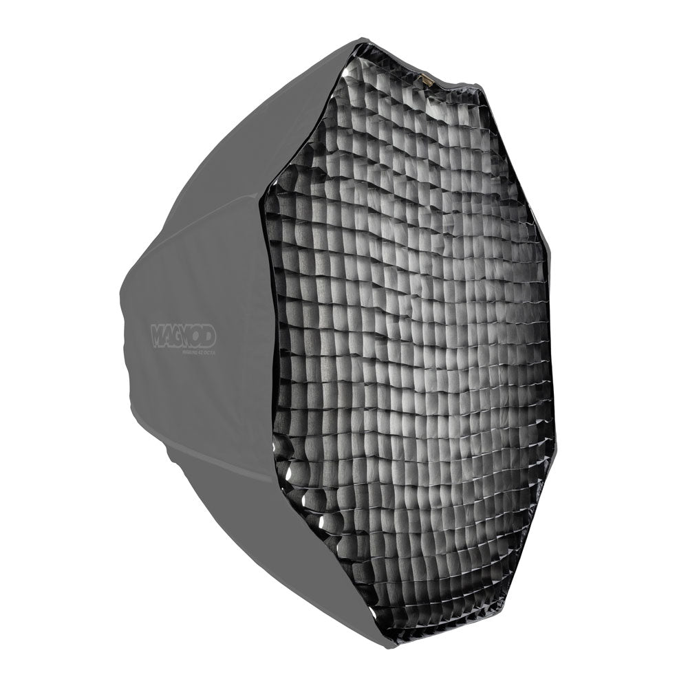 MagMod MagBox Pro 42 octagonal grid — collapsible nylon egg-crate for softbox with magnetic edge for fast attachment.