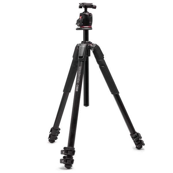 Manfrotto 055XPRO aluminium tripod kit with XPRO ball head for mirrorless cameras.