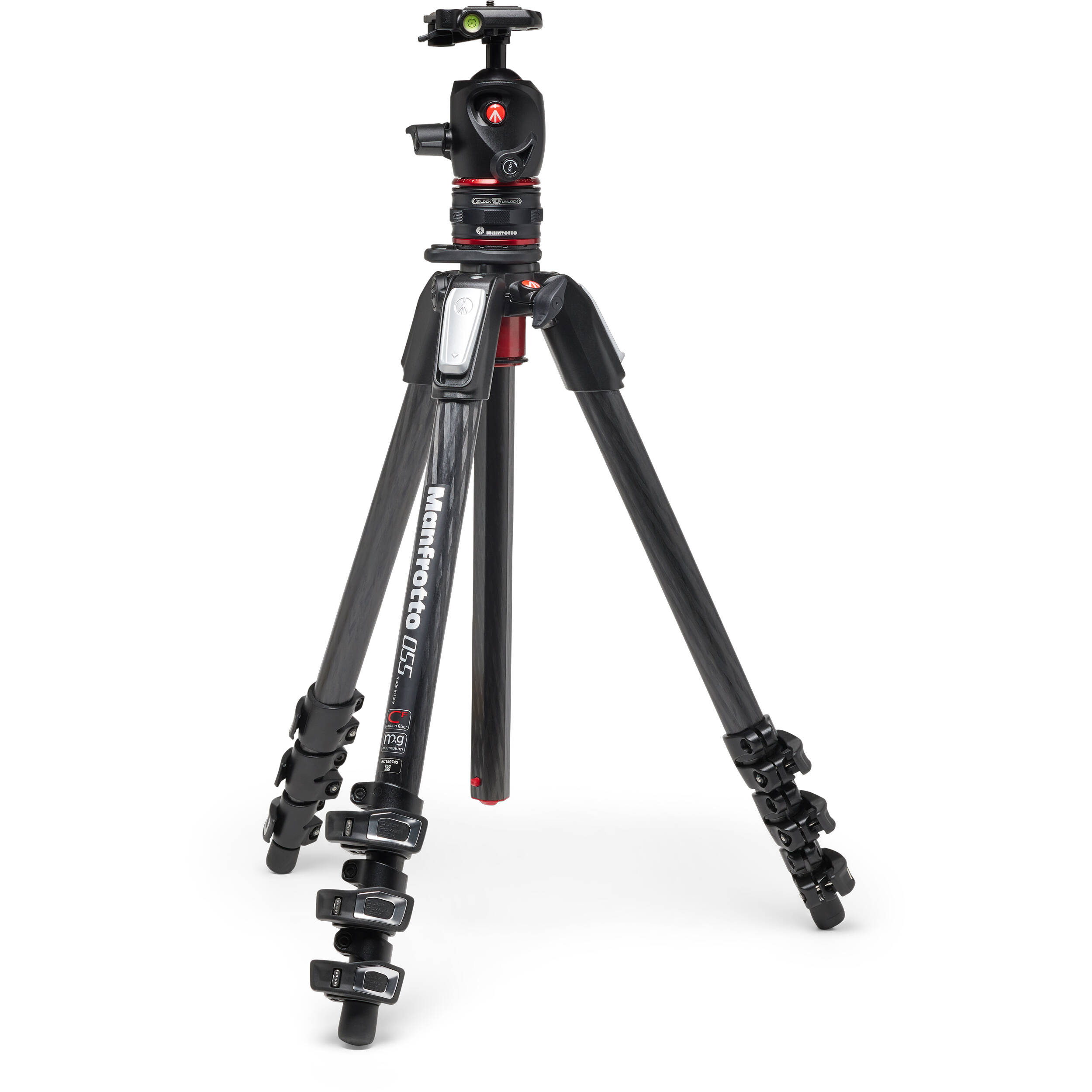 This Manfrotto tripod kit provides rapid and secure adjustments, features a 90° centre column with a load capacity of 15 kg.