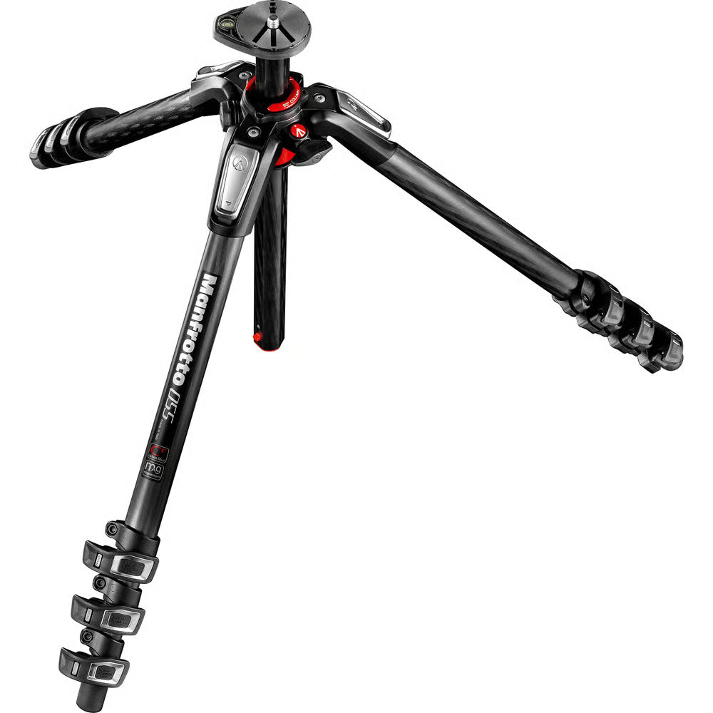 The very stable Manfrotto 055 Carbon Fibre 4-Section Tripod. Perfect for travelling.
