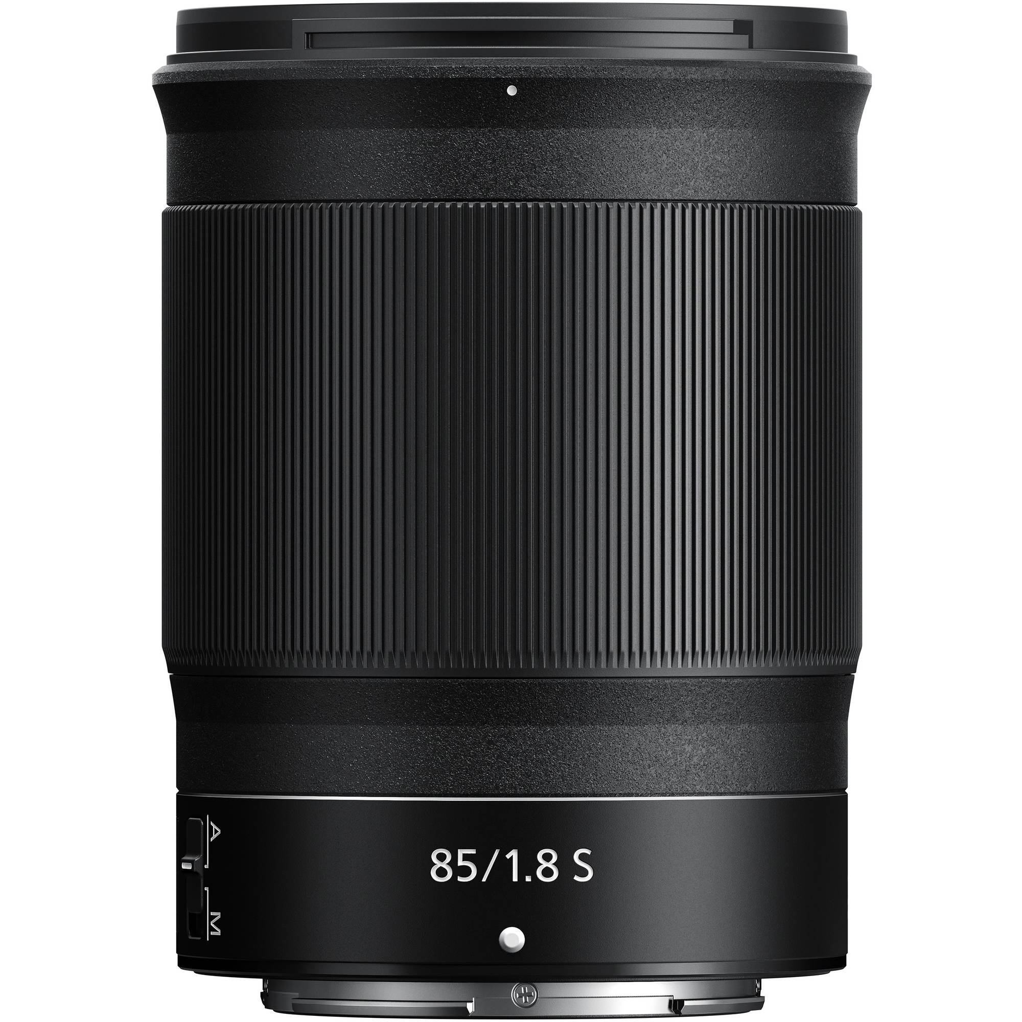 Front view of the Nikon Z 85mm f/1.8 lens