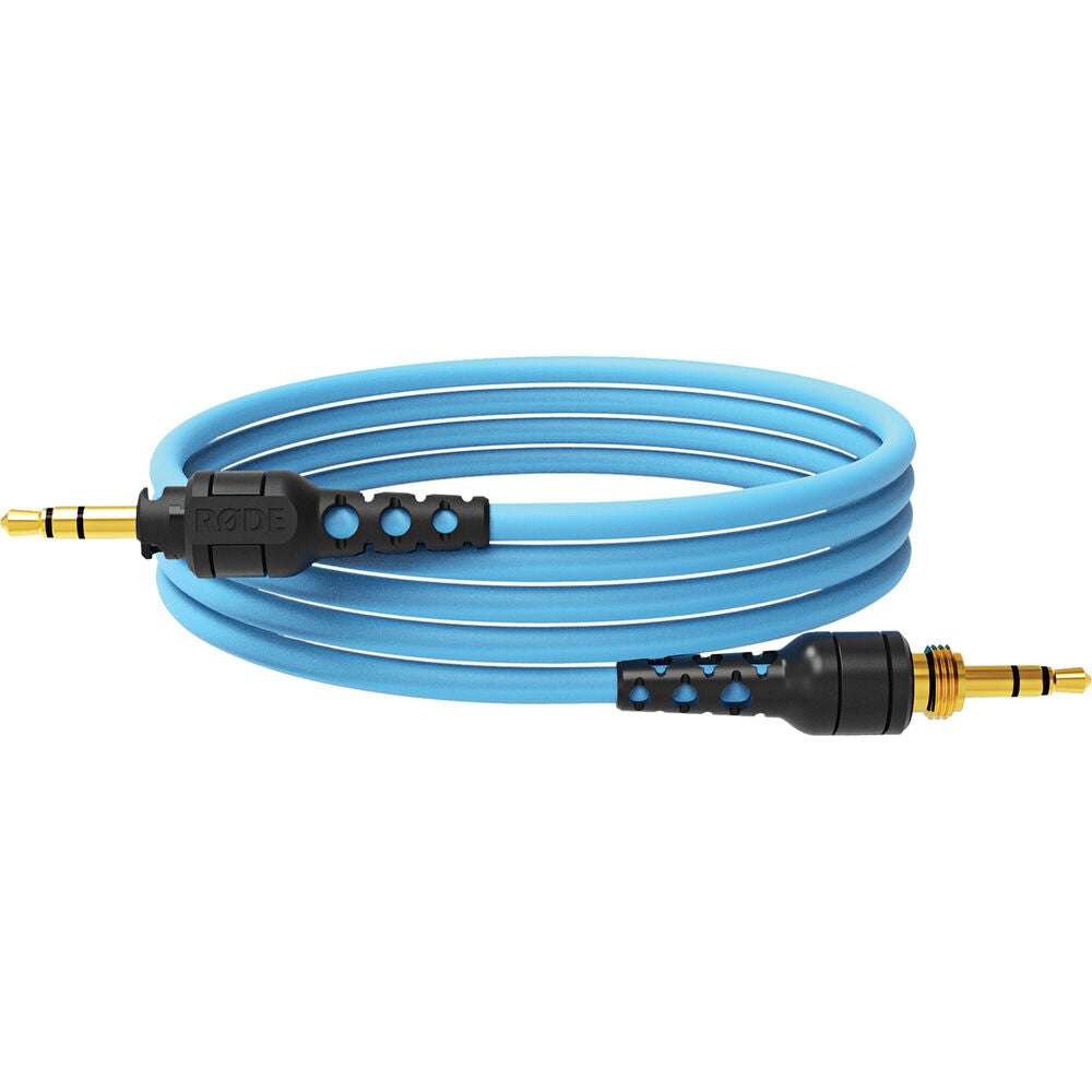 Connect a Black RODE NTH 1.2m Cable to the NTH-100 Professional Headphones. Features a 3.5mm TRS connection, 1.2m length and locking connector.