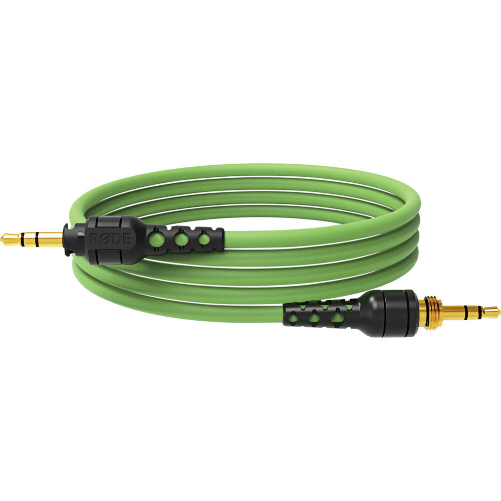Connect a Black RODE NTH 1.2m Cable to the NTH-100 Professional Headphones. Features a 3.5mm TRS connection, 1.2m length and locking connector.