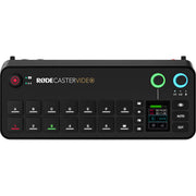 The RODECaster Video is an compact console for video switching, recording, and audio production, it supports up to six video sources with intuitive controls.