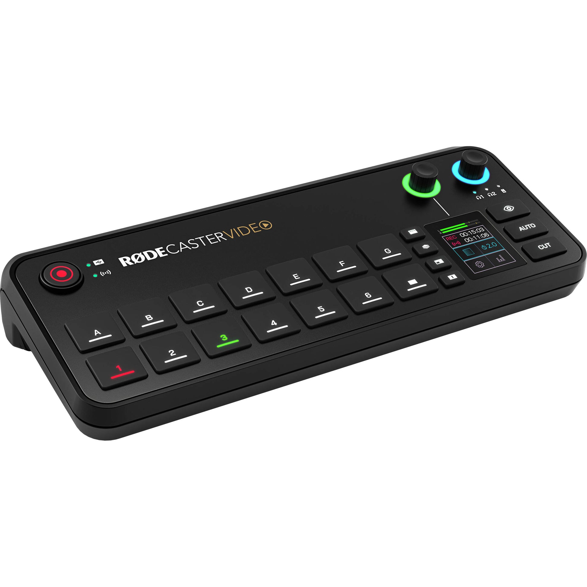 The RODECaster Video is an compact console for video switching, recording, and audio production, it supports up to six video sources with intuitive controls.
