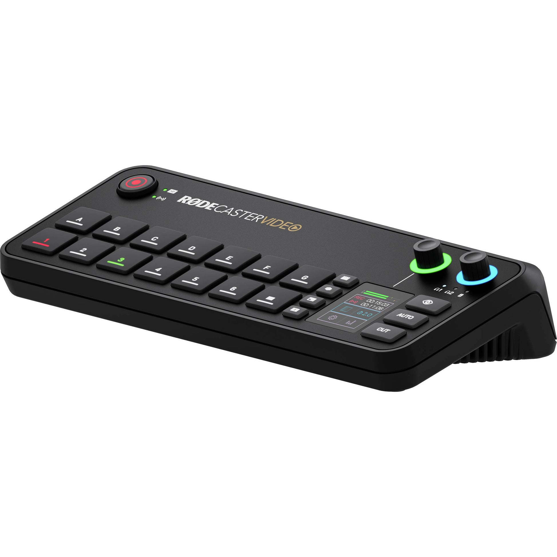 The RODECaster Video is an compact console for video switching, recording, and audio production, it supports up to six video sources with intuitive controls.