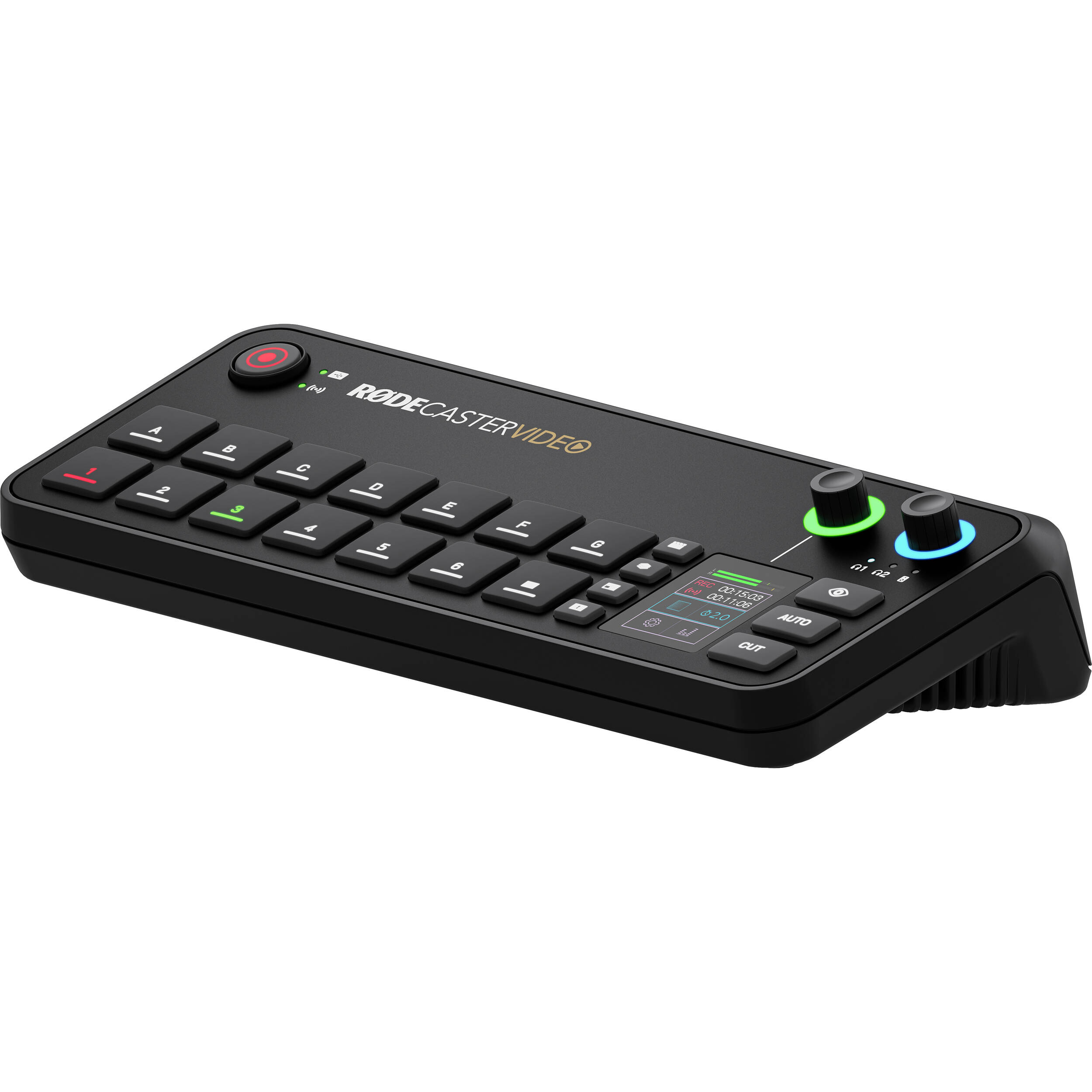 The RODECaster Video is an compact console for video switching, recording, and audio production, it supports up to six video sources with intuitive controls.