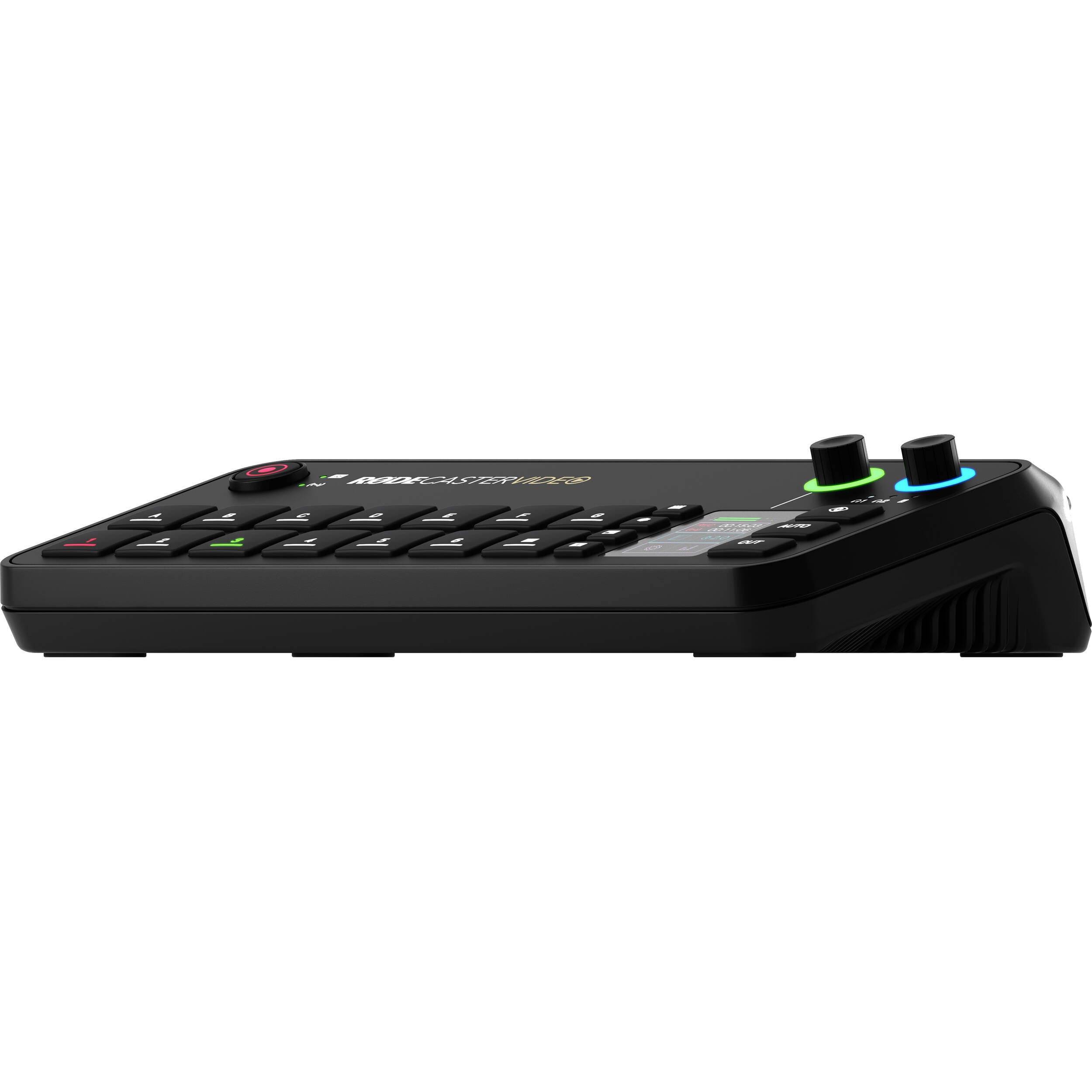The RODECaster Video is an compact console for video switching, recording, and audio production, it supports up to six video sources with intuitive controls.