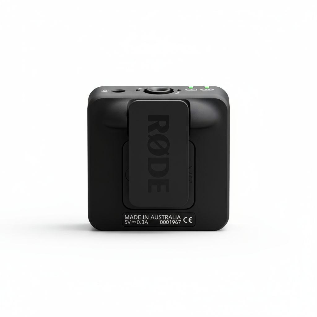 RODE Wireless ME TX Transmitter — compact clip-on wireless microphone transmitter for Wireless ME system.