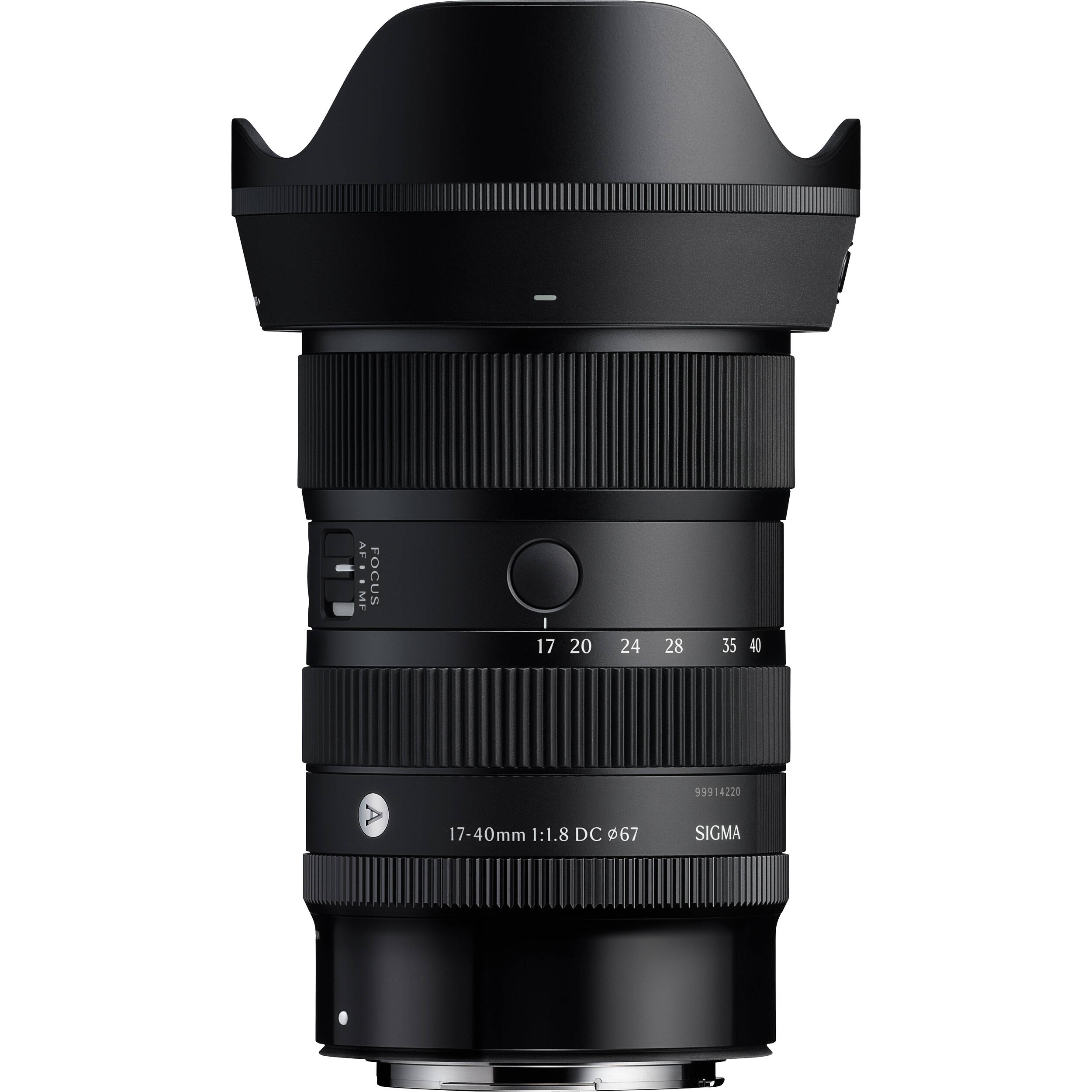 Sigma 17–40mm f/1.8 Art Lens with fast aperture